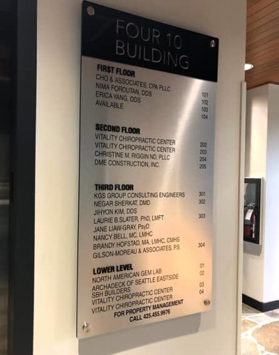 Custom Wayfinding Signs Photo